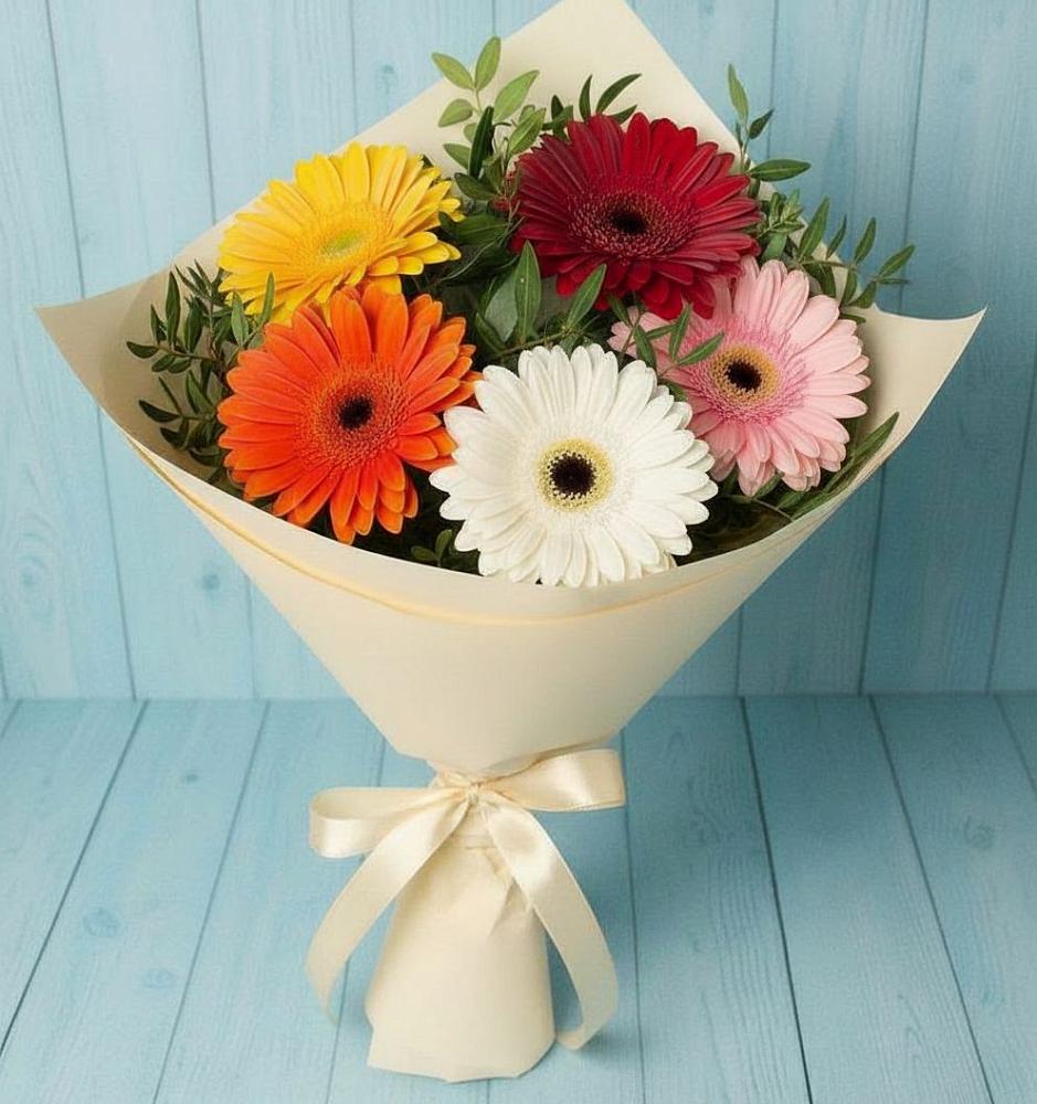 Букет цветов из: Герберы в Калтане