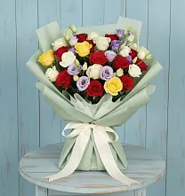 Букет цветов из:  Розы в Калтане
