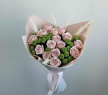 Букет цветов из:  Розы и Хризантемы в Калтане