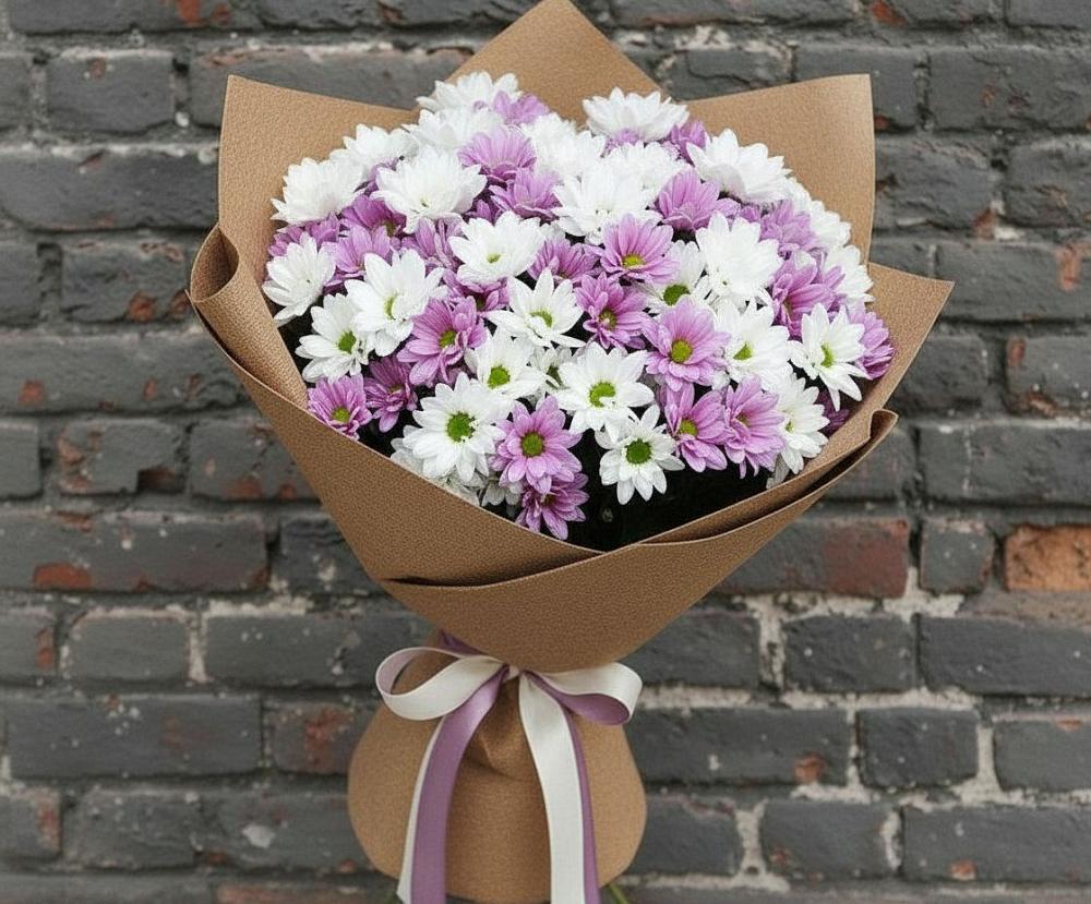 Букет цветов из: Хризантемы в Калтане