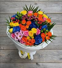 Букет цветов из:  Розы и Хризантемы в Калтане