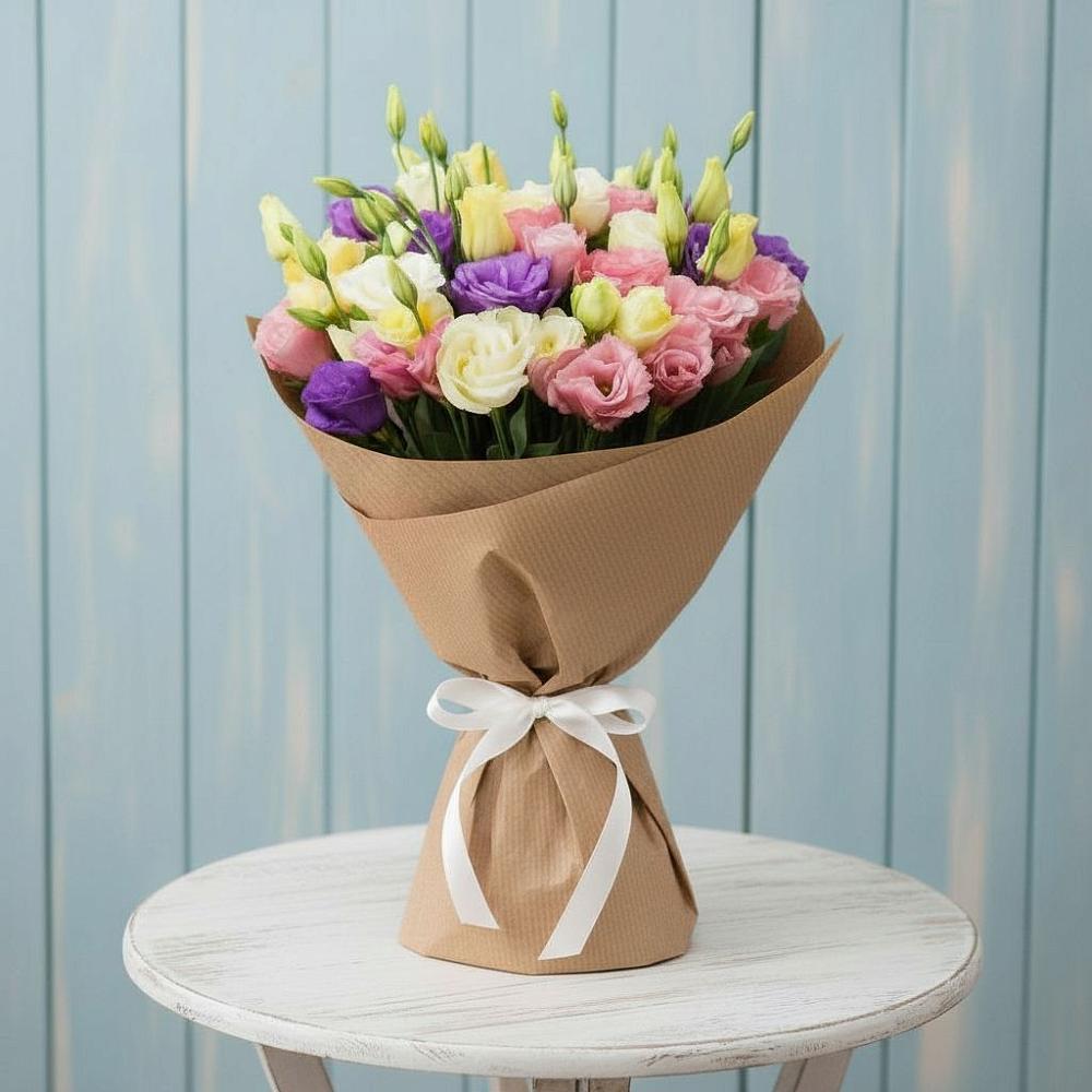 Букет цветов из: Лизиантусы в Калтане