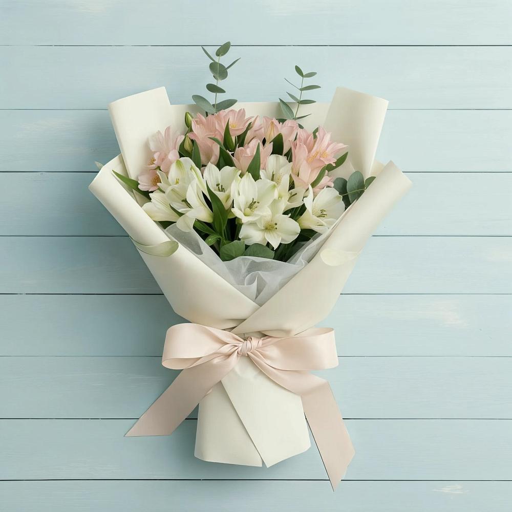 Букет цветов из: Альстромерии в Калтане