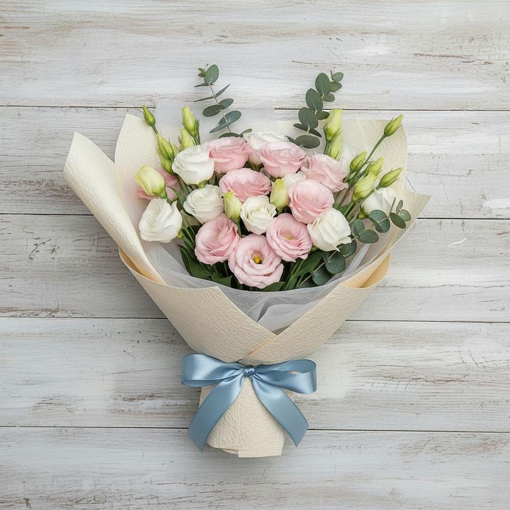 Букет цветов из: Лизиантусы в Калтане